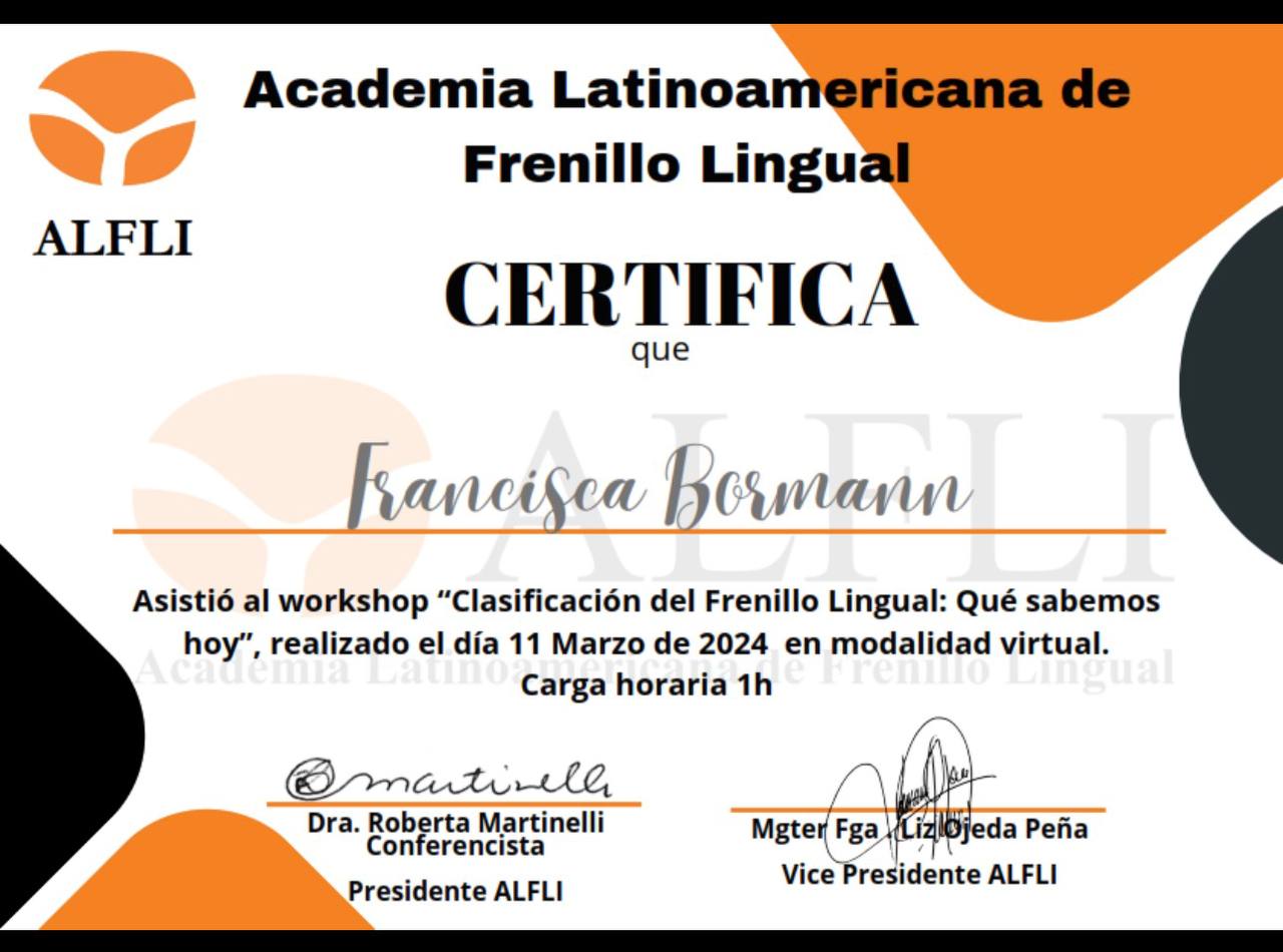 ALFLI Workshop Frenillo Lingual