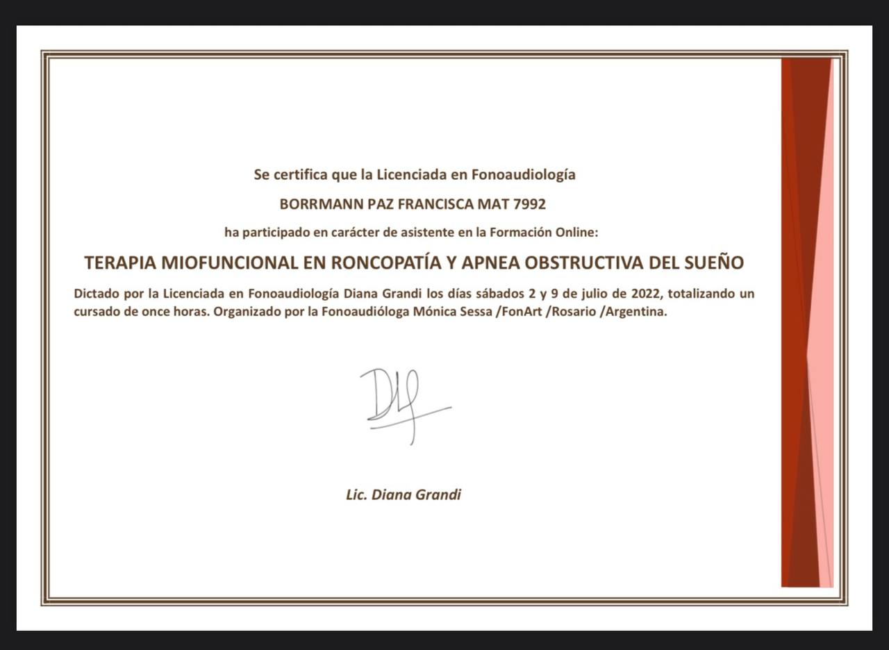 TMF en Roncopatía y AOS