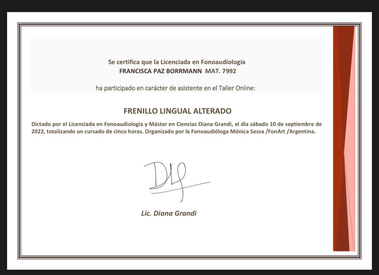 Frenillo Lingual Alterado