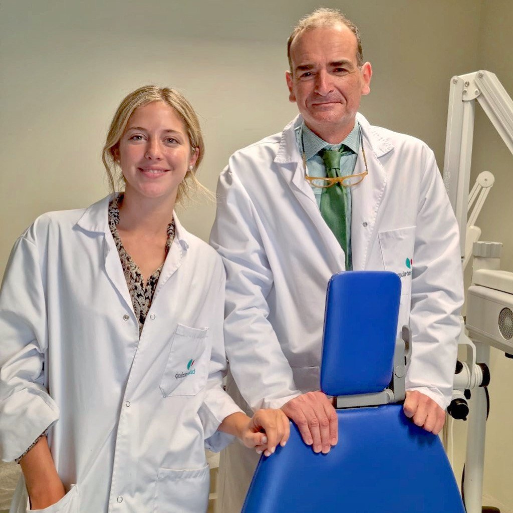 Francisca con Dr. O'Connor en Quirónsalud Marbella